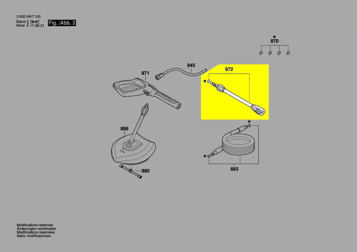 lance réf. F 016 F05 135 Bosch